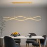 Lustre Luminária Pendente Led Ondara 45w 3 em 1 Dourado com Ajuste de Altura - 1