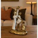 Ver imagem 3 de Escultura Estatua Alto Padrão Amor Mãe Casal de Filhos e Pet