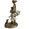 Escultura Estatua Alto Padrão Amor Mãe Casal de Filhos e Pet - 8