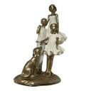 Ver imagem 4 de Escultura Estatua Alto Padrão Amor Mãe Casal de Filhos e Pet