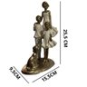 Escultura Estatua Alto Padrão Amor Mãe Casal de Filhos e Pet - 5