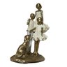 Escultura Estatua Alto Padrão Amor Mãe Casal de Filhos e Pet - 4