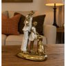 Escultura Estatua Alto Padrão Amor Mãe Casal de Filhos e Pet - 3