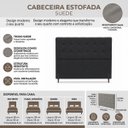 Ver imagem 7 de Cabeceira para Cama Casal King Estofada 1,93 m Iza Vilajo – Suede Preto