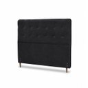 Ver imagem 4 de Cabeceira para Cama Casal King Estofada 1,93 m Iza Vilajo – Suede Preto