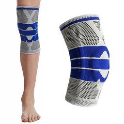 Joelheira Ortopedica Gel Silicone Compressao Apoio Joelho Suporte Exercicio Futebol Corrida - 7