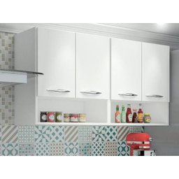 Armário de Parede Aéreo, Para Cozinha, Lavanderia, Guardar Mantimentos, Quatro portas - 1