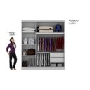 Ver imagem 6 de Guarda-Roupa Casal 2 Portas 2 Gavetas Ônix Espresso Móveis