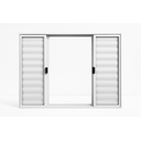 Ver imagem 1 de Veneziana 6 Folhas Aluminio Branco 1,00x1,20