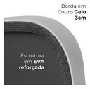 Ver imagem 3 de Espelho Orgânico Moai 150x50 Minimalista Decorativo para Sala Banheiro Quarto com Moldura em Couro