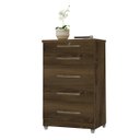 Ver imagem 1 de Cômoda Luna Freijó 5 Gavetas com Chave para Quarto