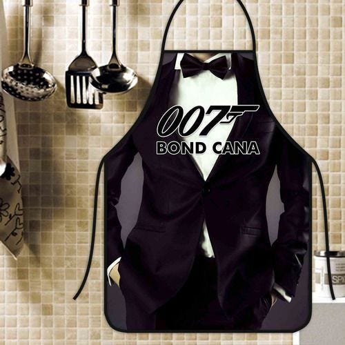 Avental Divertido Personalizado Bond Cana - 1
