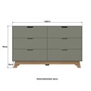 Ver imagem 3 de Cômoda para Quarto Infantil 6 Gavetas 100% Mdf Alice