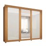 Guarda-Roupa com Espelho 3 Portas Zeus Naturale Naturale/Off White - Gelius - 5