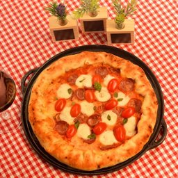 Forma para Assar Pizza Alça de Ferro Panela Mineira 35x1,5cm - 2