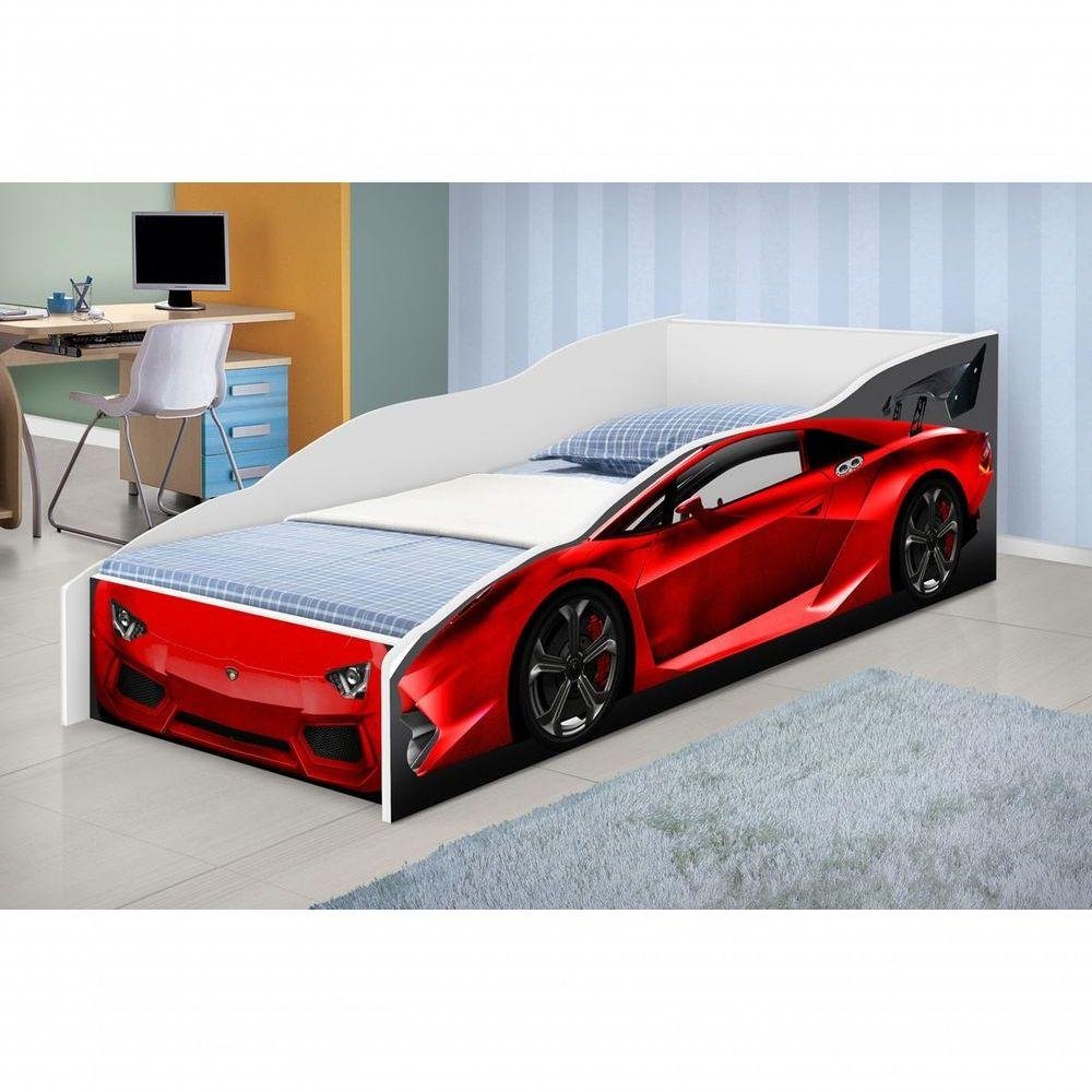 Cama Carro De Corrida Joy Vermelho Infantil - WebContinental