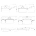 Ver imagem 3 de Jogo de Panelas Turim 6 Peças Alumínio Antiaderente PTV Vermelho - Tramontina