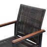 Conjunto com Mesa Ripada + 4 Cadeiras de Jardim e Piscina + Ombrelone com Base - 2