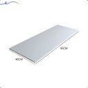Ver imagem 3 de 1 Prateleira Branca 90X40 Tampo Tabua Mdf Organizadora Decoração Cozinha Quarto Banheiro Sala