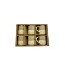 Ver imagem 4 de Conjunto 6 Xícaras de Café em Cerâmica Bege 100ml Es0001 Btc