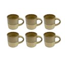 Ver imagem 1 de Conjunto 6 Xícaras de Café em Cerâmica Bege 100ml Es0001 Btc