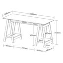 Ver imagem 6 de Escrivaninha Mesa de Vidro 8mm Cristal Branco