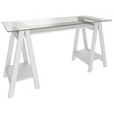 Ver mais imagens de Escrivaninha Mesa de Vidro 8mm Cristal Branco