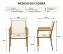 Ver imagem 6 de Poltrona em Tela Sling e Alumínio - Fendi Tela Capuccino