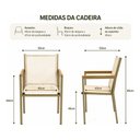 Ver imagem 6 de Poltrona em Tela Sling e Alumínio - Fendi Tela Capuccino