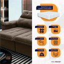 Ver imagem 3 de Sofá Retrátil Reclinável Verona 2,00m Suede Velut Molas Ensacadas - King House
