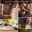 Ver imagem 5 de Pulseira Ima Magnetico Segura Prego Parafuso Broca Ferramenta Obra Reparo Construçao Bracelete Organ