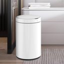 Ver imagem 6 de Lixeira Inteligente Automática Redonda 10 Litros - Branca