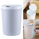 Ver imagem 5 de Lixeira Inteligente Automática Redonda 10 Litros - Branca