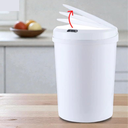 Ver imagem 7 de Lixeira Inteligente Automática Redonda 10 Litros - Branca