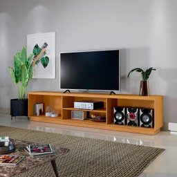 Rack para Tv 70 Polegadas Ripado 2 Portas Valencia Naturalle - 4