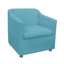 Ver imagem 1 de Poltrona Decorativa Tilla Suede com Pés Cromados