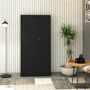Ver imagem 4 de Armário Alto Fechado com 02 Portas 161,5x80x42cm Wlaf80 Preto Tx