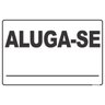 Placa de Sinalização Aluga-Se 20x30cm. - 1