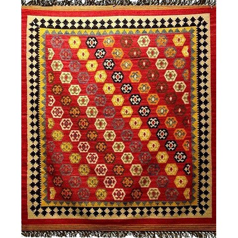 Tapete Kilim Ghashighay 158x252 Red 75070