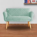 Ver imagem 4 de Namoradeira Isabela 02 Lugares Veludo Cores - Ds Estofados - Acqua