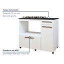 Ver mais imagens de Balcão para Cooktop 2 Portas 1 Gaveta Violeta