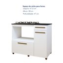 Ver imagem 6 de Balcão para Cooktop 2 Portas 1 Gaveta Violeta