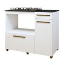 Ver imagem 3 de Balcão para Cooktop 2 Portas 1 Gaveta Violeta