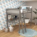 Ver imagem 7 de Cama Individual Alta com Escrivaninha - Everest Cinza
