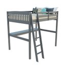 Ver imagem 2 de Cama Individual Alta com Escrivaninha - Everest Cinza