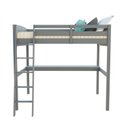Ver imagem 5 de Cama Individual Alta com Escrivaninha - Everest Cinza