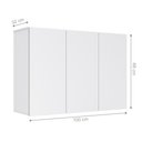 Ver imagem 3 de Armário Aéreo Aliex 03 Portas Branco