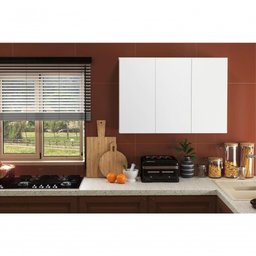 Armário Aéreo Aliex 03 Portas Branco - 4