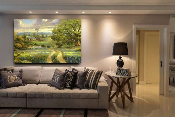 Quadro Campo Natureza Paisagem Decorativo Sala | MadeiraMadeira