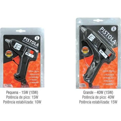 Pistola de Cola Quente 40W Bivolt Grande 